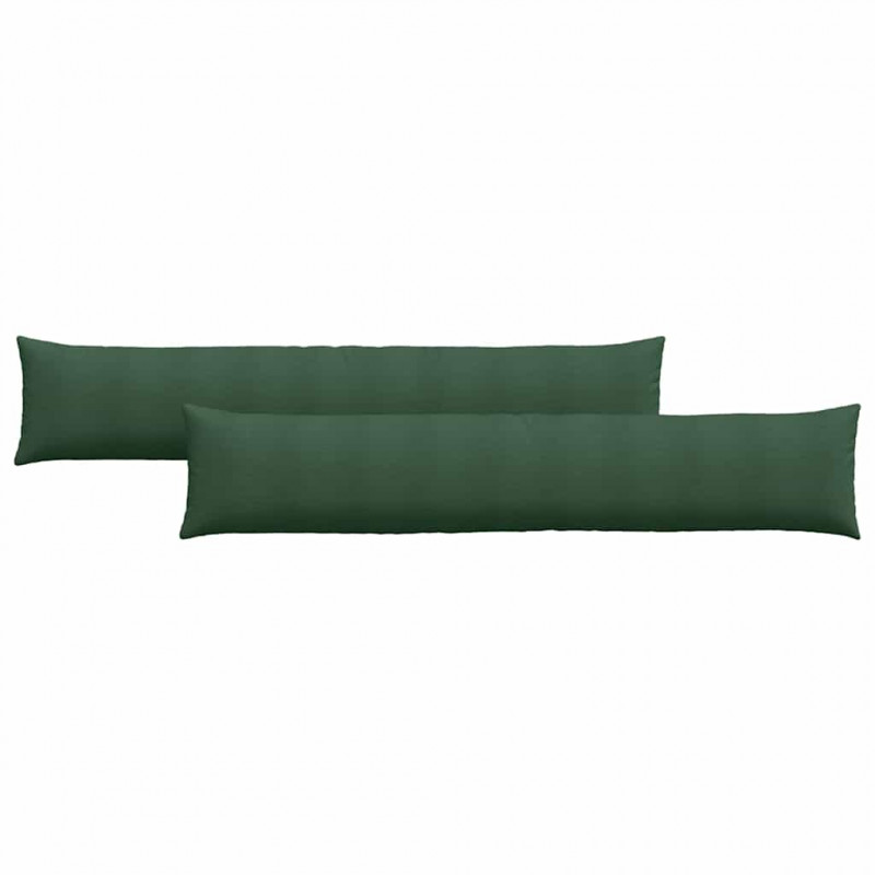 Poduszki na sofę 2 pcs Ciemna zieleń 200 x 40 cm