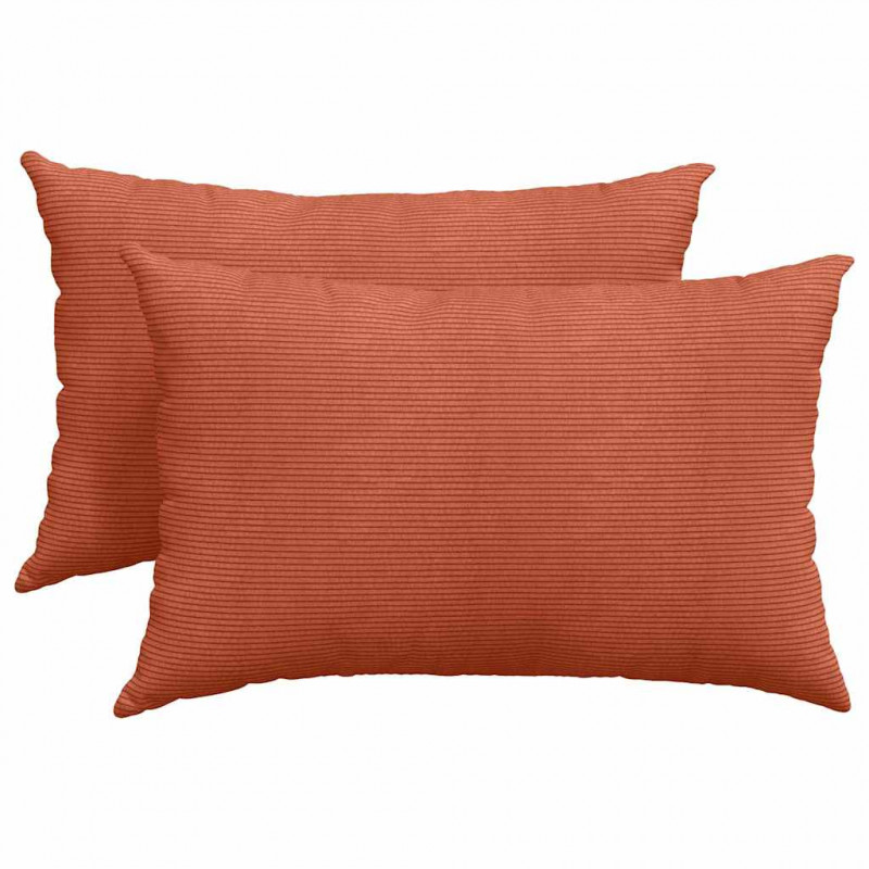 Poduszki na sofę 2 pcs Czerwono-pomarańczowy 60 x 40 cm