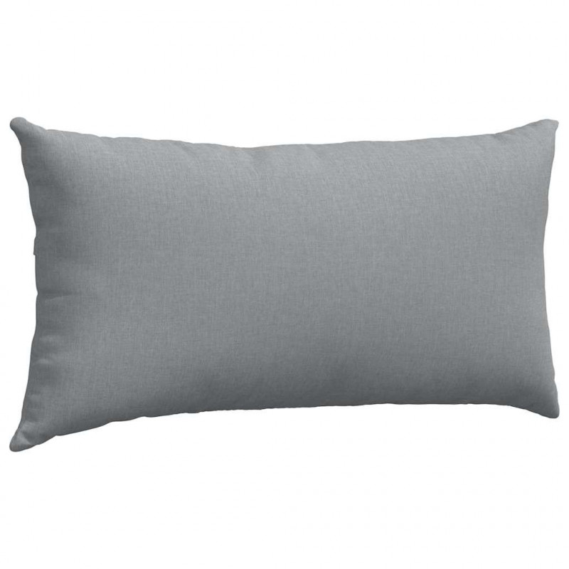 Poduszki na sofę 2 pcs Jasnoszary 80 x 40 cm tkanina