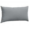 Poduszki na sofę 2 pcs Jasnoszary 80 x 40 cm tkanina