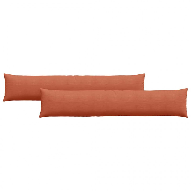 Poduszki na sofę 2 pcs Czerwono-pomarańczowy 200 x 40 cm