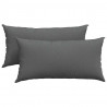 Poduszki na sofę 2 pcs Ciemnoszary 80 x 40 cm tkanina