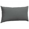 Poduszki na sofę 2 pcs Ciemnoszary 80 x 40 cm tkanina