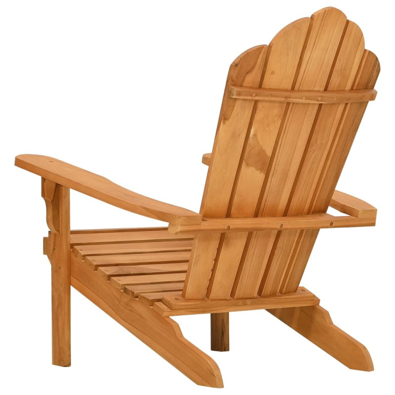 Krzesło ogrodowe Adirondack, 77x78x95 cm, lite drewno tekowe
