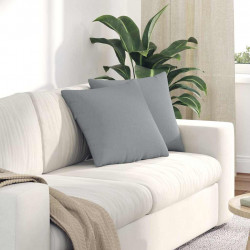 Poduszki na sofę 2 pcs Jasnoszary 45 x 45 cm tkanina