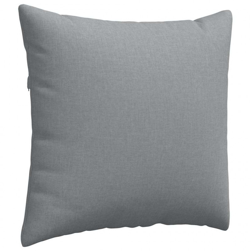 Poduszki na sofę 2 pcs Jasnoszary 45 x 45 cm tkanina