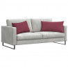Poduszki na sofę 2 pcs Czerwone wino 80 x 40 cm tkanina