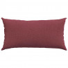 Poduszki na sofę 2 pcs Czerwone wino 80 x 40 cm tkanina