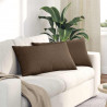Poduszki na sofę 2 pcs Brązowy 80 x 40 cm tkanina