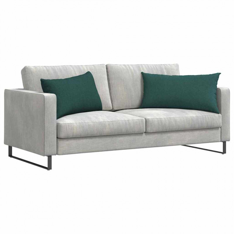 Poduszki na sofę 2 pcs Ciemna zieleń 80 x 40 cm tkanina