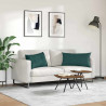 Poduszki na sofę 2 pcs Ciemna zieleń 80 x 40 cm tkanina