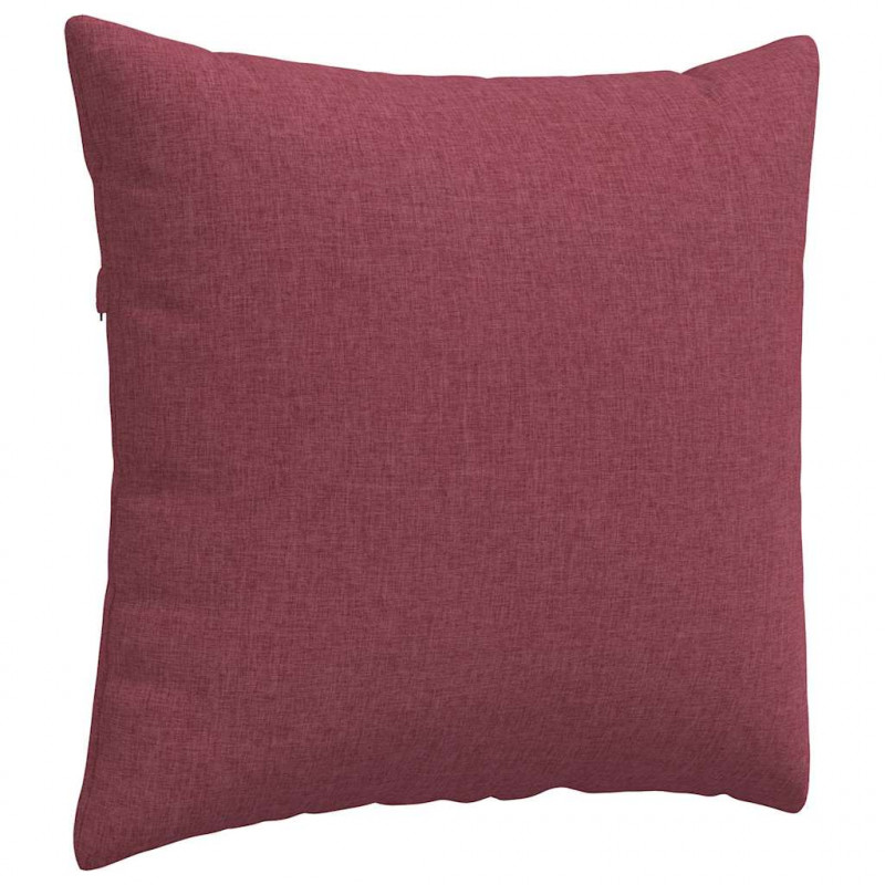 Poduszki na sofę 2 pcs Czerwone wino 45 x 45 cm tkanina