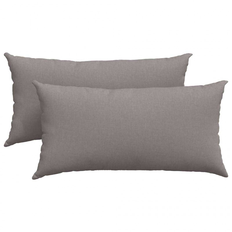 Poduszki na sofę 2 pcs Ciemnoszary 80 x 40 cm tkanina