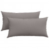 Poduszki na sofę 2 pcs Ciemnoszary 80 x 40 cm tkanina