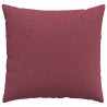Poduszki na sofę 2 pcs Czerwone wino 45 x 45 cm tkanina