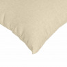 Poduszki na sofę 2 pcs Kremowy 80 x 40 cm tkanina