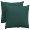 Poduszki na sofę 2 pcs Ciemna zieleń 45 x 45 cm tkanina