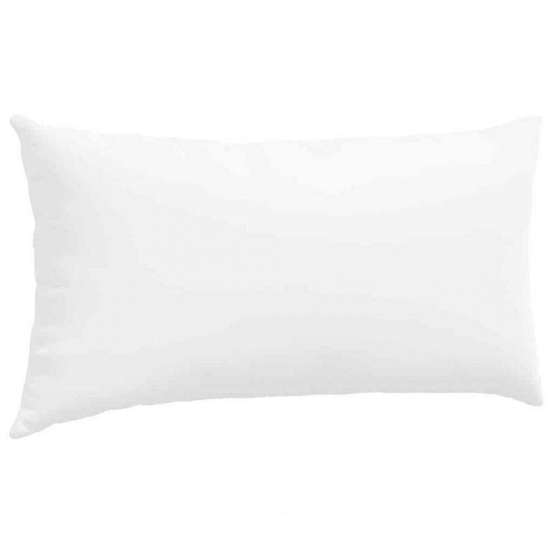 Poduszki na sofę 2 pcs Biały 80 x 40 cm tkanina