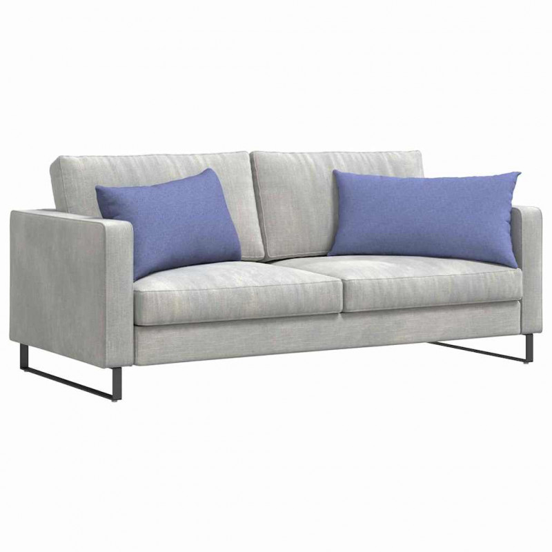 Poduszki na sofę 2 pcs Niebieski dżins 80 x 40 cm tkanina