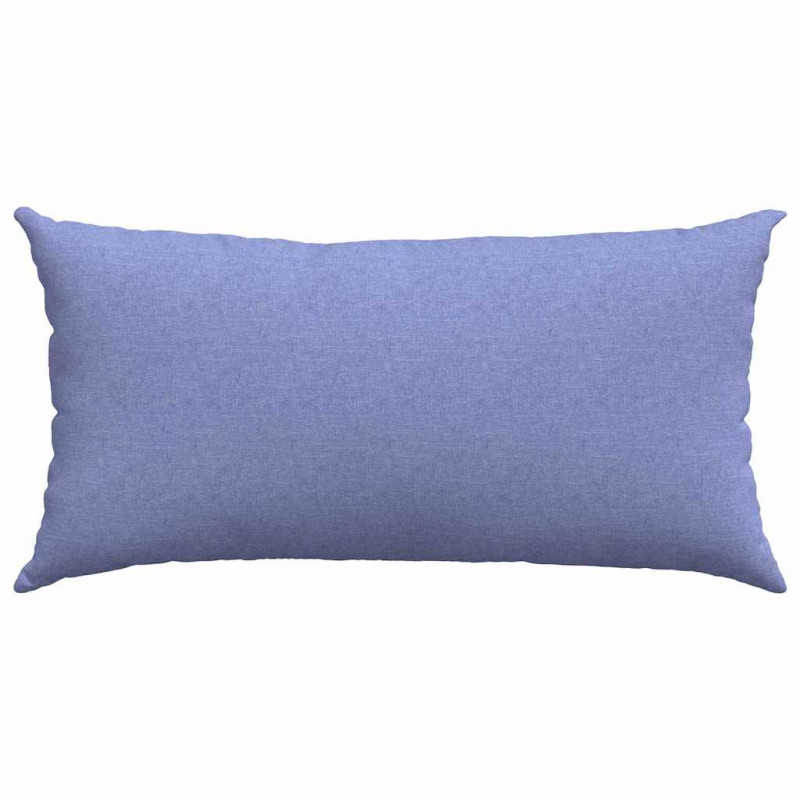Poduszki na sofę 2 pcs Niebieski dżins 80 x 40 cm tkanina
