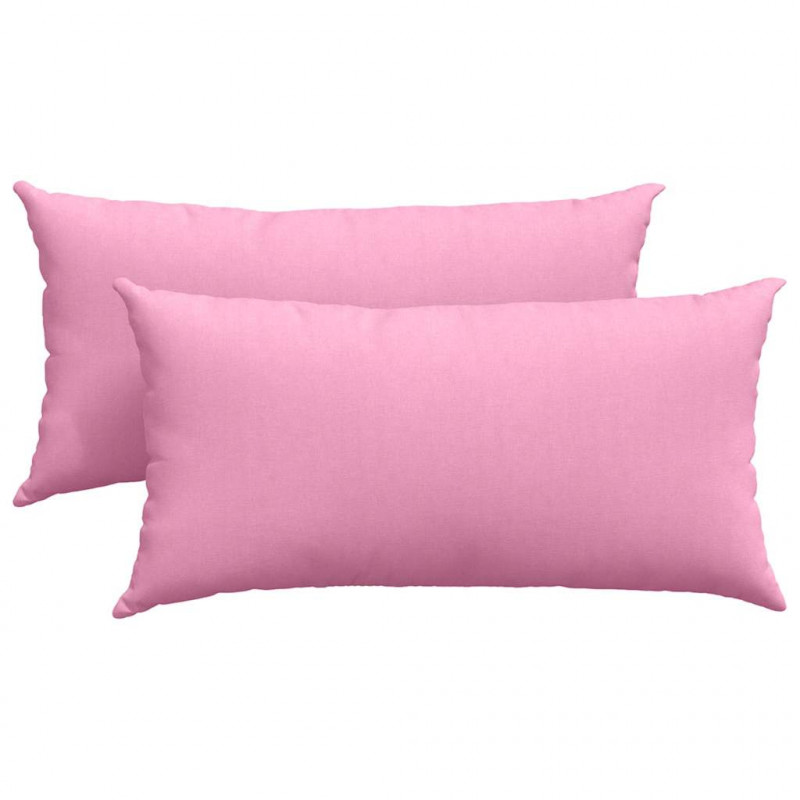 Poduszki na sofę 2 pcs Różowy 80 x 40 cm tkanina
