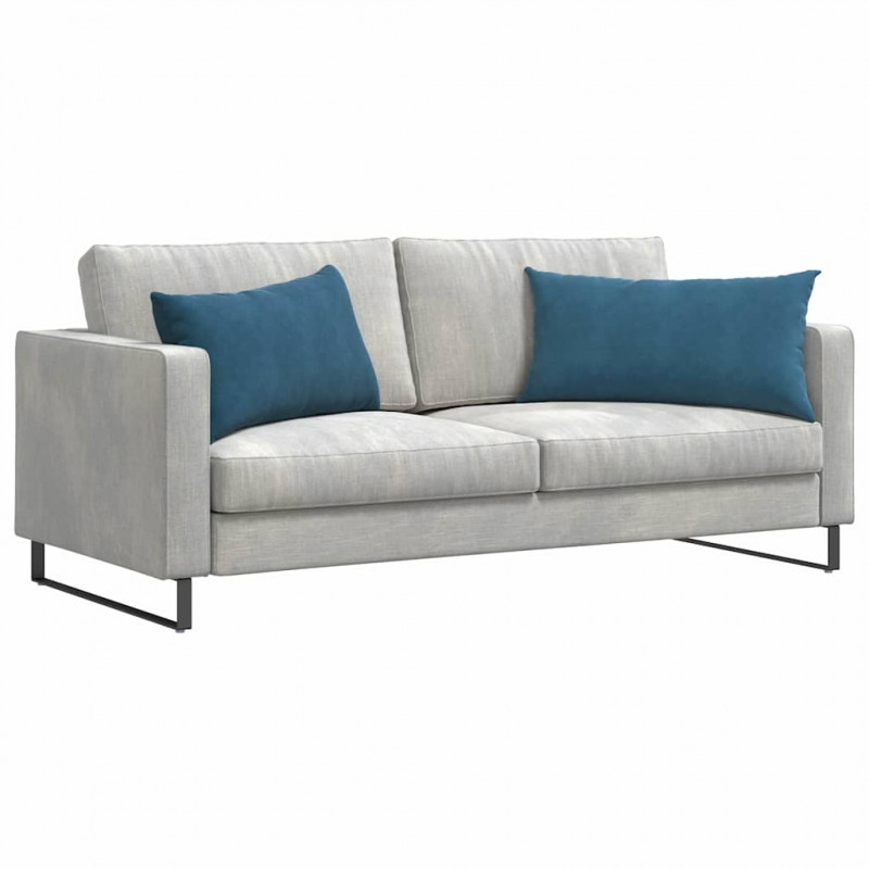Poduszki na sofę 2 pcs Niebieski 80 x 40 cm Tkanina sztruksowa