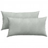 Poduszki na sofę 2 pcs Jasnoszary 80 x 40 cm Tkanina sztruksowa