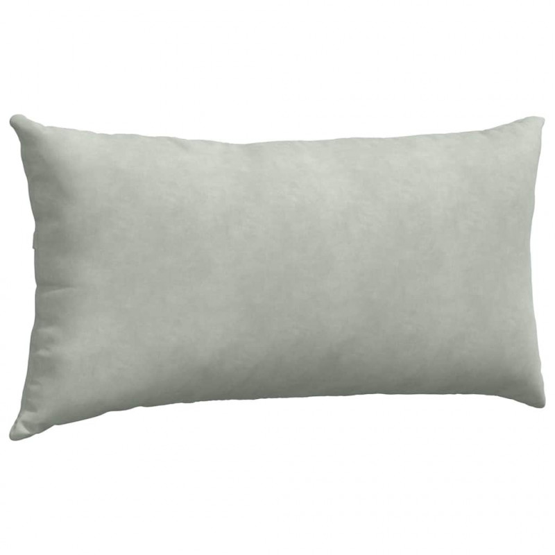 Poduszki na sofę 2 pcs Jasnoszary 80 x 40 cm Tkanina sztruksowa