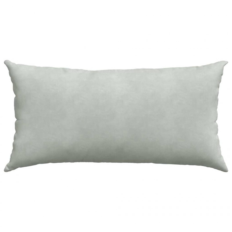 Poduszki na sofę 2 pcs Jasnoszary 80 x 40 cm Tkanina sztruksowa