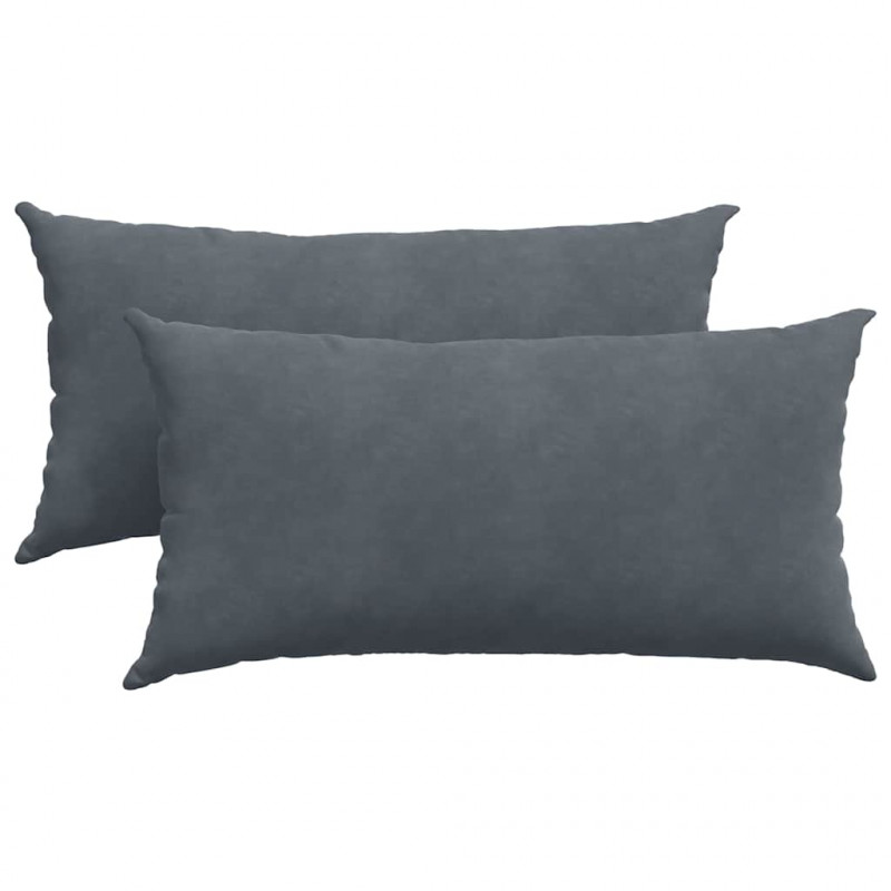 Poduszki na sofę 2 pcs Ciemnoszary 80 x 40 cm