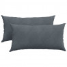 Poduszki na sofę 2 pcs Ciemnoszary 80 x 40 cm
