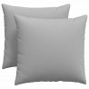 Poduszki na sofę 2 pcs Szary chmur 45 x 45 cm tkanina