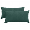 Poduszki na sofę 2 pcs Ciemna zieleń 80 x 40 cm