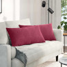 Poduszki na sofę 2 pcs Czerwone wino 80 x 40 cm