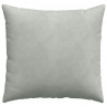 Poduszki na sofę 2 pcs Jasnoszary 45 x 45 cm Tkanina sztruksowa