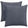 Poduszki na sofę 2 pcs Ciemnoszary 45 x 45 cm