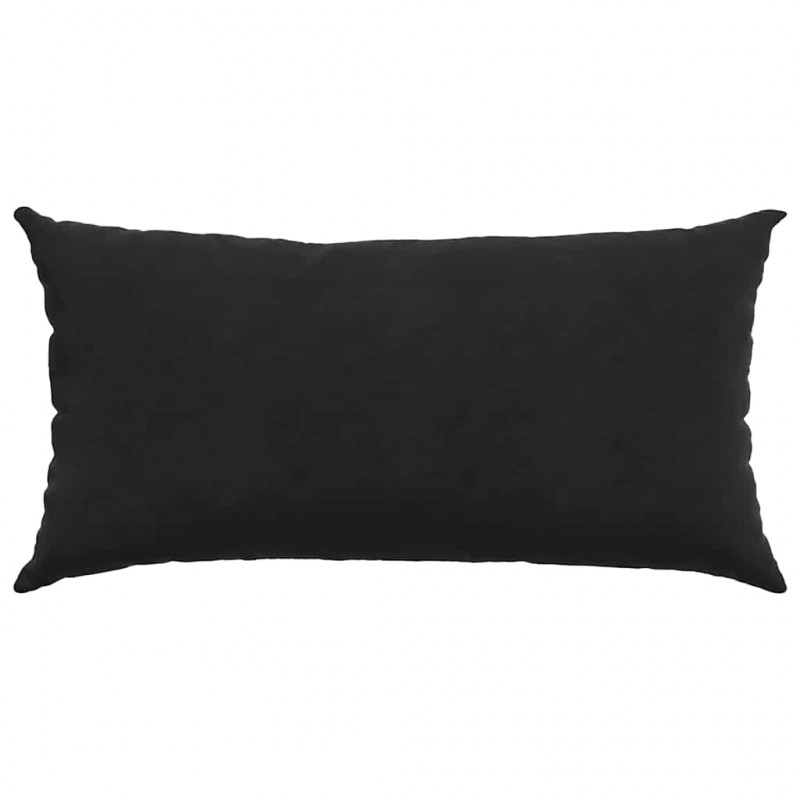 Poduszki na sofę 2 pcs Czarny 80 x 40 cm Tkanina sztruksowa
