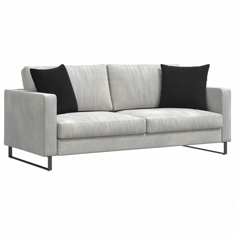Poduszki na sofę 2 pcs Czarny 45 x 45 cm Tkanina sztruksowa