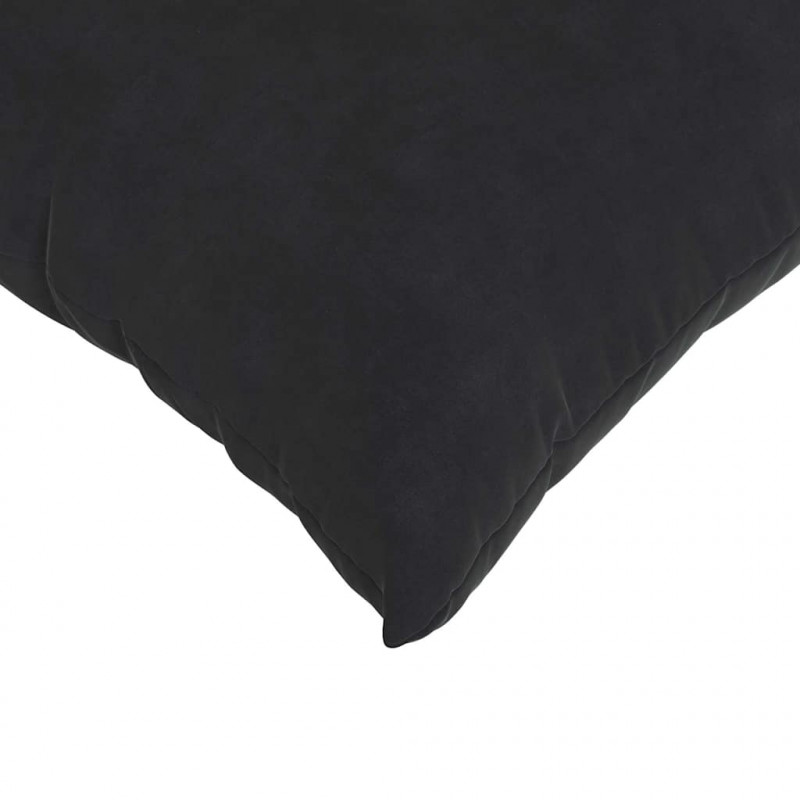 Poduszki na sofę 2 pcs Czarny 45 x 45 cm Tkanina sztruksowa