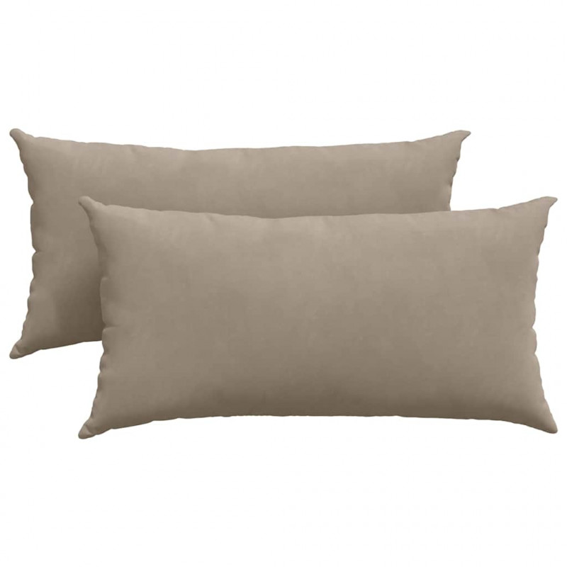 Poduszki na sofę 2 pcs Ciemnoszary 80 x 40 cm tkanina