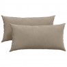 Poduszki na sofę 2 pcs Ciemnoszary 80 x 40 cm tkanina