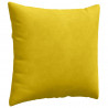Poduszki na sofę 2 pcs Żółty 45 x 45 cm Tkanina sztruksowa