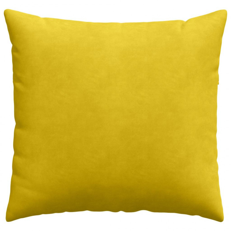 Poduszki na sofę 2 pcs Żółty 45 x 45 cm Tkanina sztruksowa