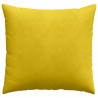 Poduszki na sofę 2 pcs Żółty 45 x 45 cm Tkanina sztruksowa