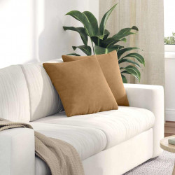 Poduszki na sofę 2 pcs Brązowy 45 x 45 cm Tkanina sztruksowa