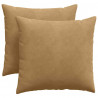 Poduszki na sofę 2 pcs Brązowy 45 x 45 cm Tkanina sztruksowa
