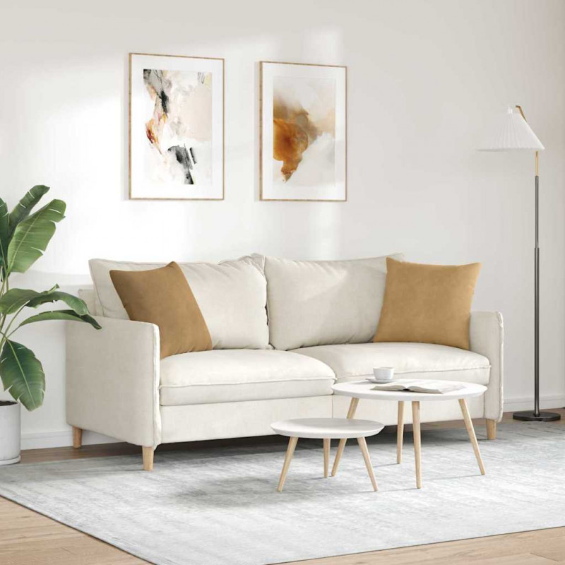 Poduszki na sofę 2 pcs Brązowy 45 x 45 cm Tkanina sztruksowa