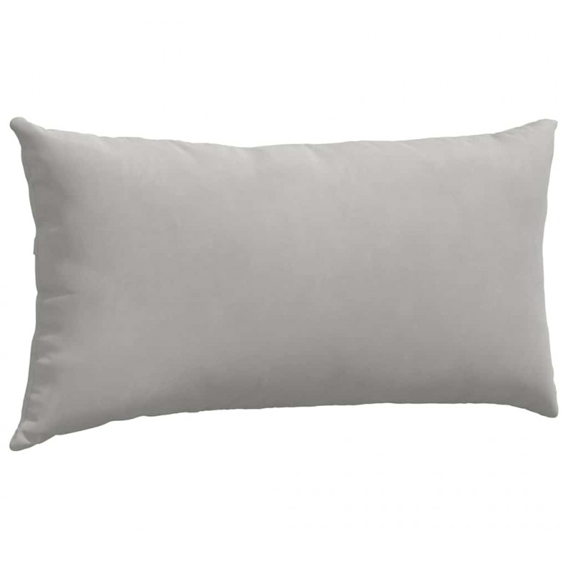 Poduszki na sofę 2 pcs Jasnoszary 80 x 40 cm tkanina
