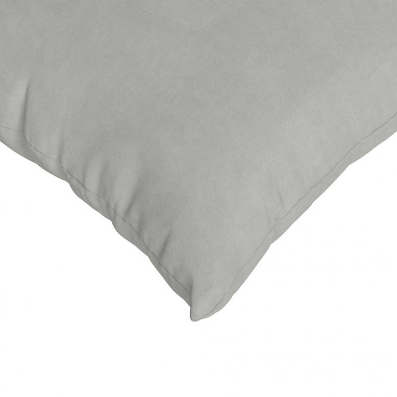 Poduszki na sofę 2 pcs Jasnoszary 80 x 40 cm tkanina