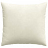 Poduszki na sofę 2 pcs Kremowy 45 x 45 cm Tkanina sztruksowa
